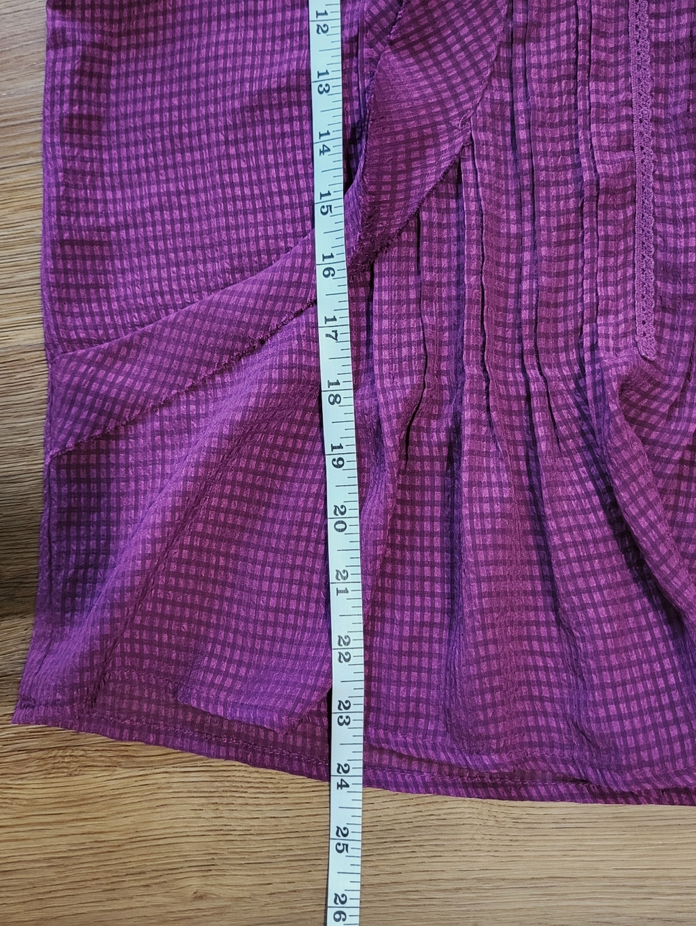 HD in Paris Anthropologie Thistleberry Blouse Fushia Long Sleeve Top Shirt sz 4 - Picture 5 of 9